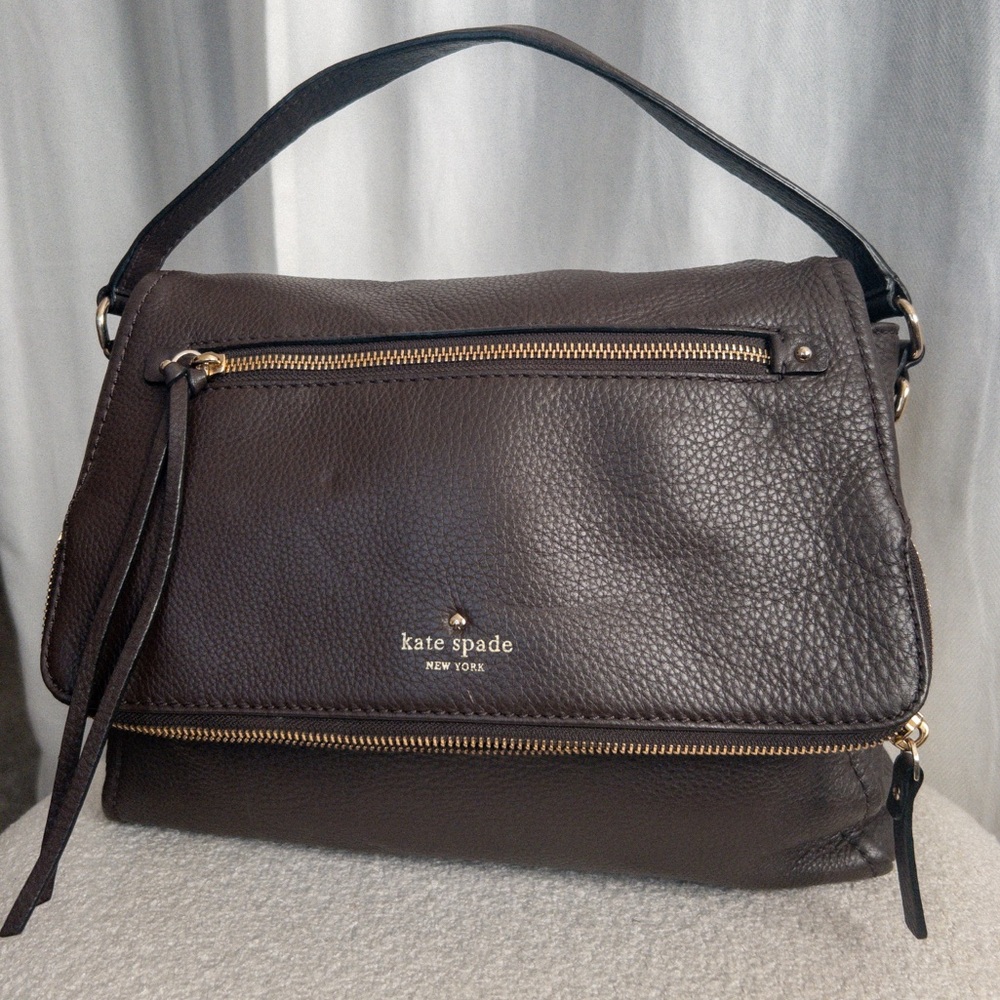 Kate Spade Dark Brown Leather Shoulder Bag